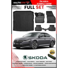 Ko Kaliteoto Skoda Superb 2022 Model 3D Bagaj Havuzu ve Paspas Seti+Numaratör Hediyeli