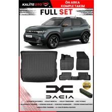 Ko Kaliteoto Dacia Duster 4x4 2024 Model 3D Bagaj Havuzu ve Paspas Seti+Numaratör Hediyeli