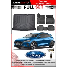 Ko Kaliteoto Ford Focus 5 Hatchback 2022 Model 3D Bagaj Havuzu ve Paspas Seti+Oto Parfümlü