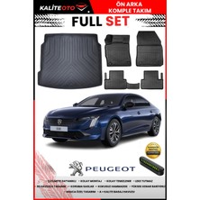 Ko Kaliteoto Peugeot 508 2025 Model 3D Bagaj Havuzu ve Paspas Seti+Numaratör Hediyeli