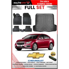 Ko Kaliteoto Chevrolet Cruze Sedan 2008 Model 3D Bagaj Havuzu ve Paspas Seti+Numaratör Hediyeli