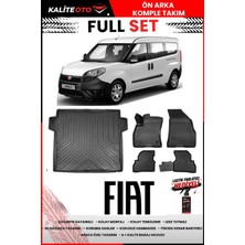 Ko Kaliteoto Fiat Doblo Maxi 2015 Model 3D Bagaj Havuzu ve Paspas Seti+Lastik Parlatıcı