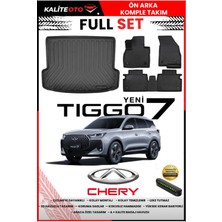 Ko Kaliteoto Chery Yeni Tiggo 7 2026 Model 3D Bagaj Havuzu ve Paspas Seti+Numaratör Hediyeli