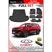 Ko Kaliteoto Chery Tiggo 8 7 Kişilik 2023 Model 3D Bagaj Havuzu ve Paspas Seti+Numaratör Hediyeli
