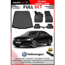 Ko Kaliteoto Volkswagen Passat B8 2018 Model 3D Bagaj Havuzu ve Paspas Seti+Numaratör Hediyeli