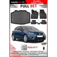 Ko Kaliteoto Seat Ibiza 2020 Model 3D Bagaj Havuzu ve Paspas Seti+Oto Parfümlü