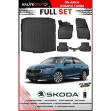 Ko Kaliteoto Skoda Octavia 2024 Model 3D Bagaj Havuzu ve Paspas Seti+Oto Parfümlü