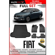 Ko Kaliteoto Fiat Egea Sedan 2018 Model 3D Bagaj Havuzu ve Paspas Seti+Numaratör Hediyeli