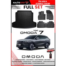 Ko Kaliteoto Omoda 7 2026 Model 3D Alt Bagaj Havuzu ve Paspas Seti+Lastik Parlatıcı