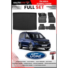 Ko Kaliteoto Ford Connect 2024 Model 3D Bagaj Havuzu ve Paspas Seti+Lastik Parlatıcı