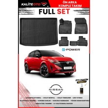 Ko Kaliteoto Nissan Qashqai E-Power 2026 Model Üst 3D Bagaj Havuzu ve Paspas Seti+Oto Parfümlü