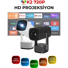 Wearfit K2 Taşınabilir Projeksiyon Cihazı 1080P Destekli Android 11