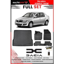 Ko Kaliteoto Dacia Logan Sedan 2011 Model 3D Bagaj Havuzu ve Paspas Seti+Oto Parfümlü
