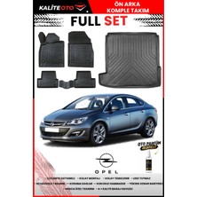 Ko Kaliteoto Opel Astra J Sedan 1.4 2023 Model 3D Bagaj Havuzu ve Paspas Seti+Oto Parfümlü