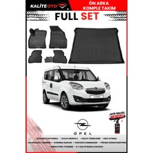 Ko Kaliteoto Opel Combo 2019 Model 3D Bagaj Havuzu ve Paspas Seti+Lastik Parlatıcı