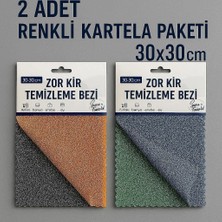 Rs Janti Store Tel Yüzeyli Sil+Kurut Çift Taraflı Mikrofiber Zor Kir Temizlik Bezi 2 Li Kartela Paket 30X30
