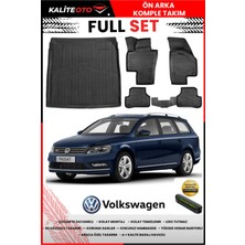Ko Kaliteoto Volkswagen Passat B7 Variant 2011 Model 3D Bagaj Havuzu ve Paspas Seti+Numaratör Hediyeli