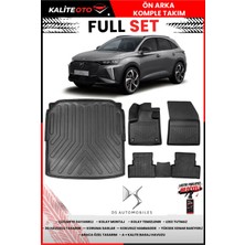 Ko Kaliteoto Ds Ds7 2025 Model 3D Bagaj Havuzu ve Paspas Seti+Lastik Parlatıcı