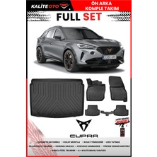 Ko Kaliteoto Cupra Formentor 2021 Model Alt 3D Bagaj Havuzu ve Paspas Seti+Lastik Parlatıcı