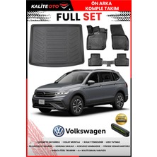 Ko Kaliteoto Volkswagen Tiguan 2016 Model Üst 3D Bagaj Havuzu ve Paspas Seti+Numaratör Hediyeli