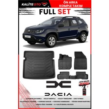 Ko Kaliteoto Dacia Duster 4x4 2021 Model 3D Bagaj Havuzu ve Paspas Seti+Lastik Parlatıcı