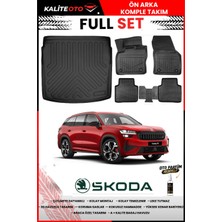 Ko Kaliteoto Skoda Kodiaq 2026 Model Alt 3D Bagaj Havuzu ve Paspas Seti+Oto Parfümlü