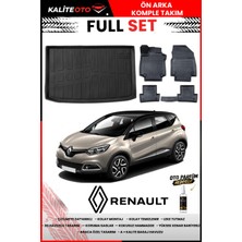 Ko Kaliteoto Renault Captur 2014 Model 3D Bagaj Havuzu ve Paspas Seti+Oto Parfümlü