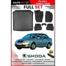 Ko Kaliteoto Skoda Fabia Sedan 2001 Model 3D Bagaj Havuzu ve Paspas Seti+Numaratör Hediyeli