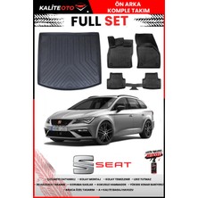 Ko Kaliteoto Seat Leon Station Vagon 2019 Model 3D Bagaj Havuzu ve Paspas Seti+Lastik Parlatıcı
