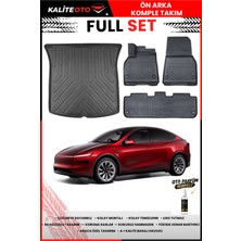 Ko Kaliteoto Tesla Model Y Juniper 2025 Model 3D Bagaj Havuzu ve Paspas Seti+Oto Parfümlü