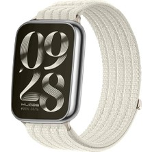 Redmud Teknoloji Xiaomi Smart Band 9 Pro / Xiaomi Smart Band 8 Pro Ile Uyumlu Cırtlı Kumaş Hasır Kordon
