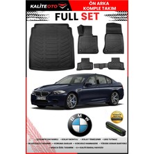 Ko Kaliteoto Bmw 5 Serisi F10 2013 Model 3D Bagaj Havuzu ve Paspas Seti+Numaratör Hediyeli
