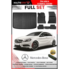 Ko Kaliteoto Mercedes A Serisi W176 2017 Model 3D Bagaj Havuzu ve Paspas Seti+Numaratör Hediyeli