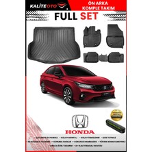 Ko Kaliteoto Honda City 2025 Model 3D Bagaj Havuzu ve Paspas Seti+Numaratör Hediyeli