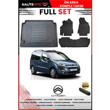 Ko Kaliteoto Citroen Berlingo 2010 Model 3D Bagaj Havuzu ve Paspas Seti+Numaratör Hediyeli