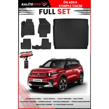 Ko Kaliteoto Citroen C3 Aircross Benzin/hibrit 2026 Model Alt 3D Bagaj Havuzu ve Paspas Seti+Lastik Parlatıcı