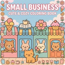 M&H Coloring Small Business - 21X21 cm Boyama Kitabı, Çocuk ve Yetişkinler Için
