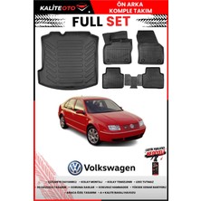 Ko Kaliteoto Volkswagen Bora 2006 Model 3D Bagaj Havuzu ve Paspas Seti+Lastik Parlatıcı