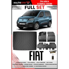 Ko Kaliteoto Fiat Doblo 2023 Model 3D Bagaj Havuzu ve Paspas Seti+Oto Parfümlü