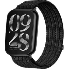 Redmud Teknoloji Xiaomi Smart Band 9 Pro / Xiaomi Smart Band 8 Pro Ile Uyumlu Cırtlı Kumaş Hasır Kordon