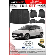 Ko Kaliteoto Hyundai Bayon 2024 Model 3D Bagaj Havuzu ve Paspas Seti+Numaratör Hediyeli