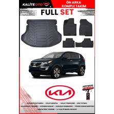Ko Kaliteoto Kia Sportage 2015 Model 3D Bagaj Havuzu ve Paspas Seti+Lastik Parlatıcı