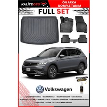 Ko Kaliteoto Volkswagen Tiguan 2021 Model Alt 3D Bagaj Havuzu ve Paspas Seti+Oto Parfümlü