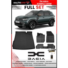 Ko Kaliteoto Dacia Duster 4x2 2023 Model 3D Bagaj Havuzu ve Paspas Seti+Oto Parfümlü