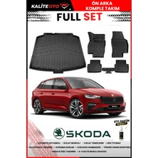 Ko Kaliteoto Skoda Scala 2025 Model 3D Bagaj Havuzu ve Paspas Seti+Oto Parfümlü