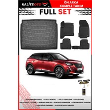 Ko Kaliteoto Peugeot 2008 Elektrikli 2024 Model Üst 3D Bagaj Havuzu ve Paspas Seti+Oto Parfümlü