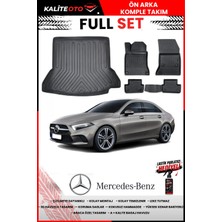 Ko Kaliteoto Mercedes A Serisi W177 Sedan 2025 Model Cepli 3D Bagaj Havuzu ve Paspas Seti+Lastik Parlatıcı