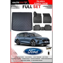 Ko Kaliteoto Ford Focus 5 Station Vagon 2026 Model 3D Bagaj Havuzu ve Paspas Seti+Oto Parfümlü