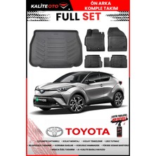 Ko Kaliteoto Toyota C-Hr 2023 Model 3D Bagaj Havuzu ve Paspas Seti+Lastik Parlatıcı
