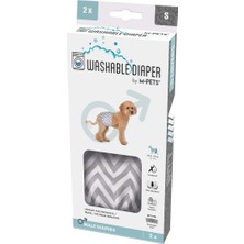 M-Pets Erkek Köpekler Için Yıkanabilir Külot 2li S